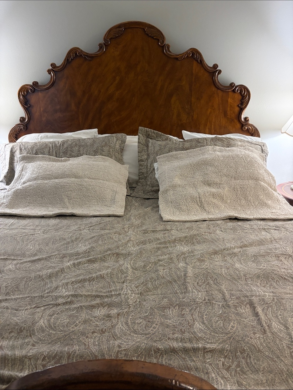 Peacock Alley cream Pillow sham Set